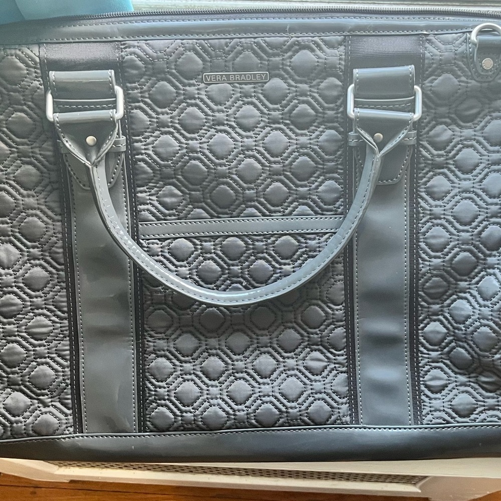Vera Bradley Quilted Black Tote Bag